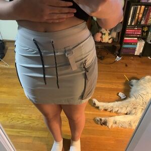 lululemon athletica Light Blue Drawstring Utility Mini Skirt